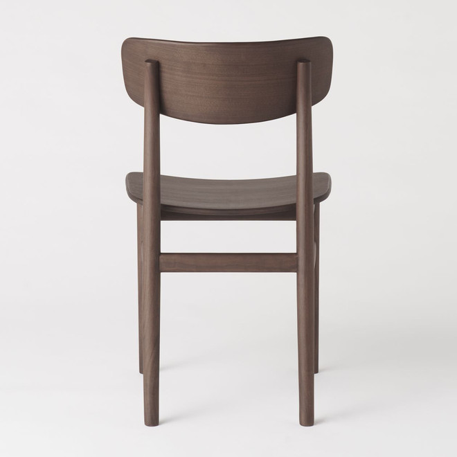 Walnut Round Leg Chair