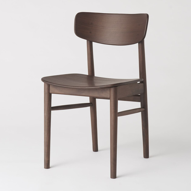 Walnut Round Leg Chair