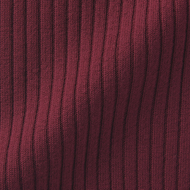 Less Itchy Wide Rib Turtle Neck Sweater