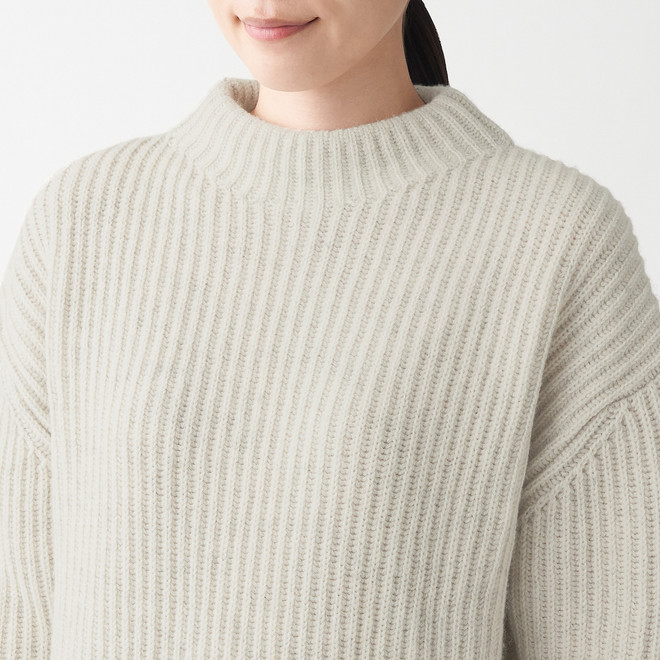 Women's Yak Blend Ribbed Wide Jumper