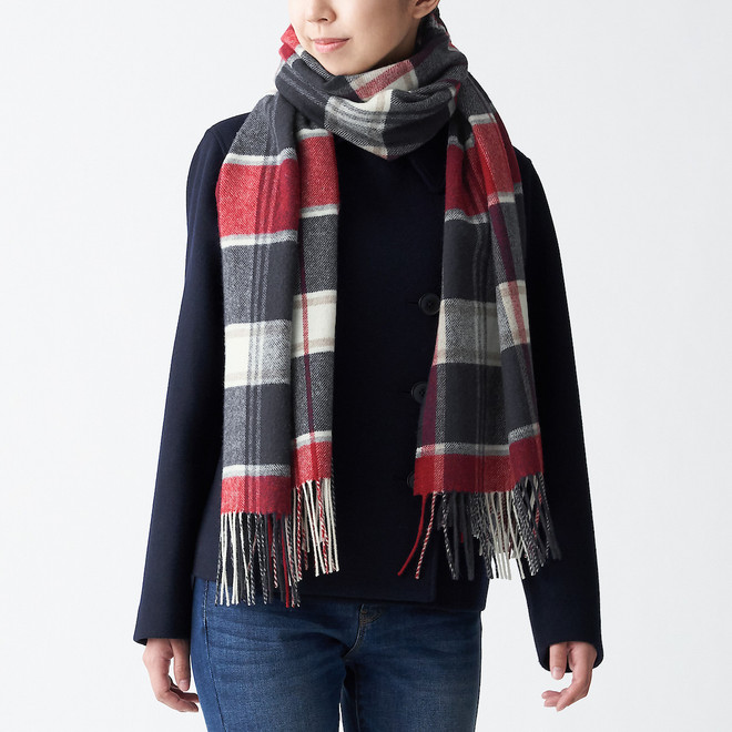 Wool Woven Large Stole 
