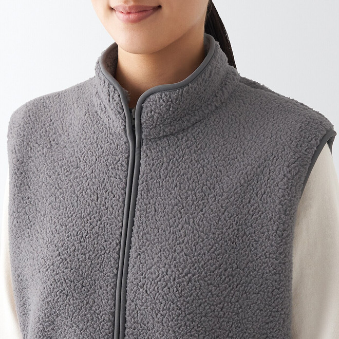 Women's Recycled Polyester Boa Fleece Vest