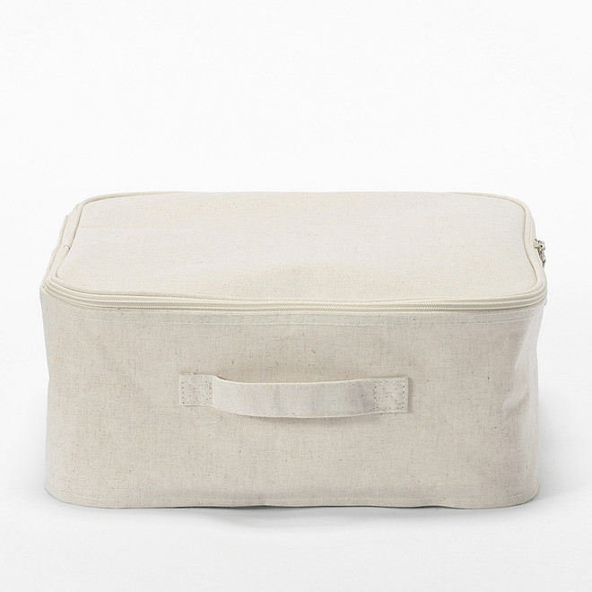 Soft Storage Box with Lid‐ Square 35cm Shallow