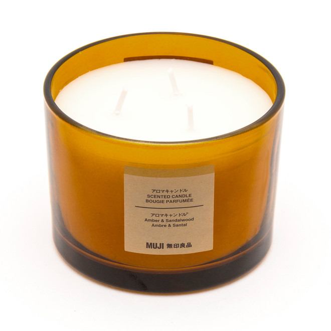 Amber and Sandalwood 3 Wick Candle