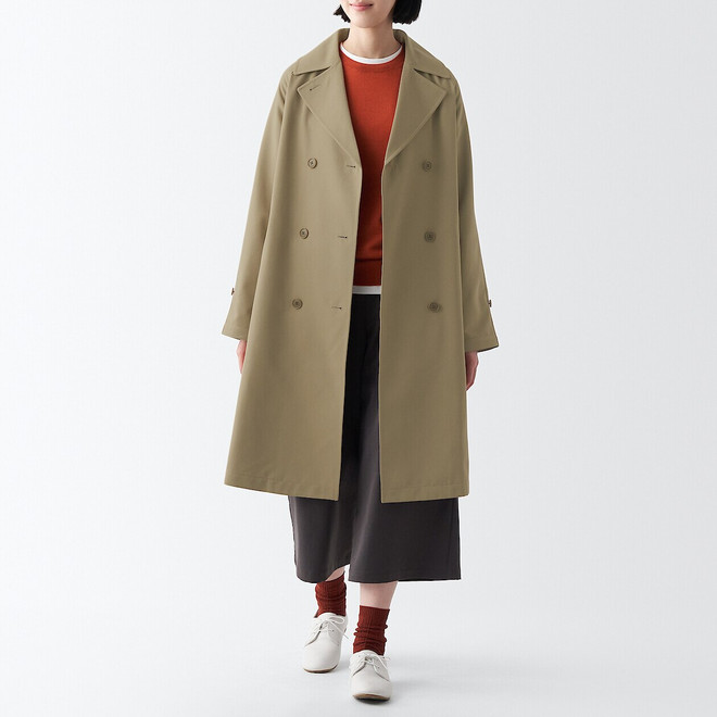 Women's Water Repellent Trench Coat.