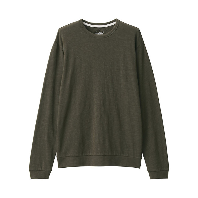 Men's Slub Jersey Long Sleeve T‐shirt