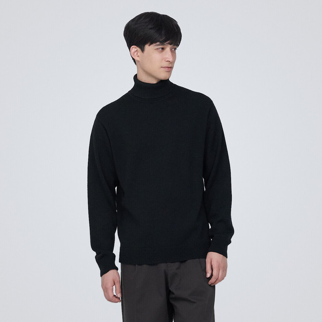 Men's Wool Turtle Neck Jumper