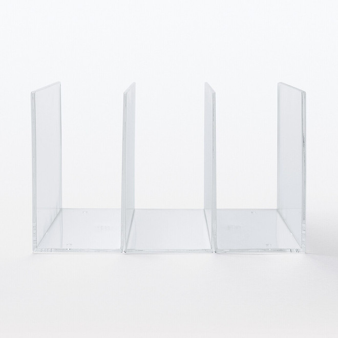 Acrylic 3 Partition Shelf ‐ L