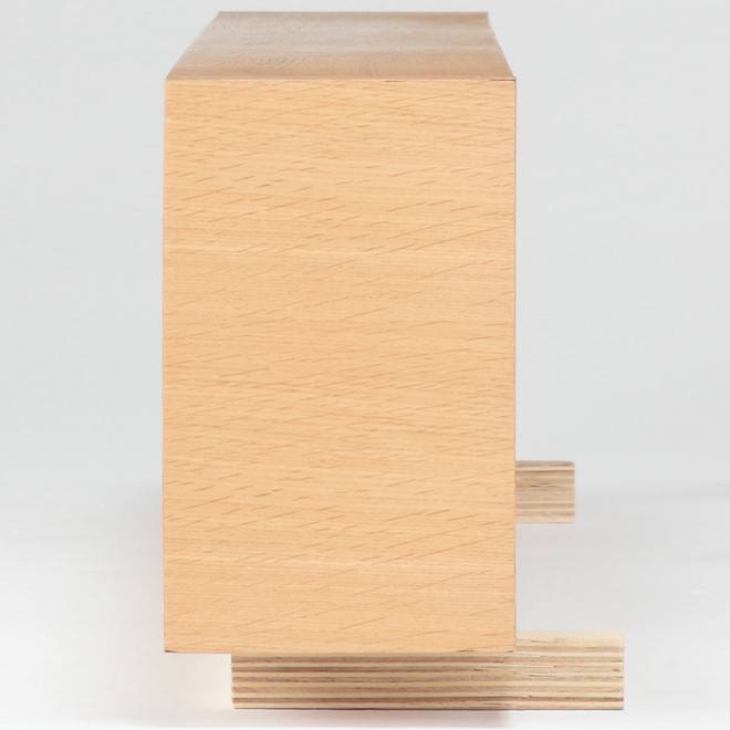 Storage Bed Add On Shelf ‐ Light Oak Single