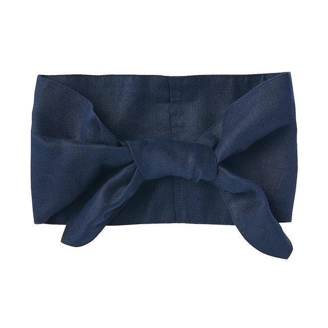 French Linen Scarf With Pocket