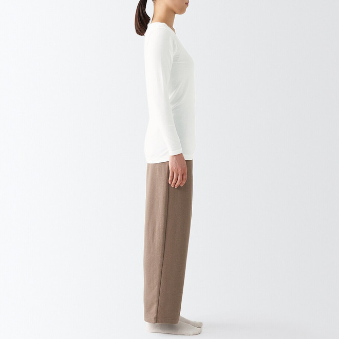 Women's Thin Cotton Crew Neck Long Sleeve T‐shirt