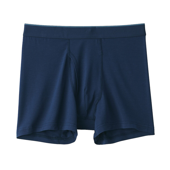 Men's Lyocell Stretch Front Open Boxer Shorts