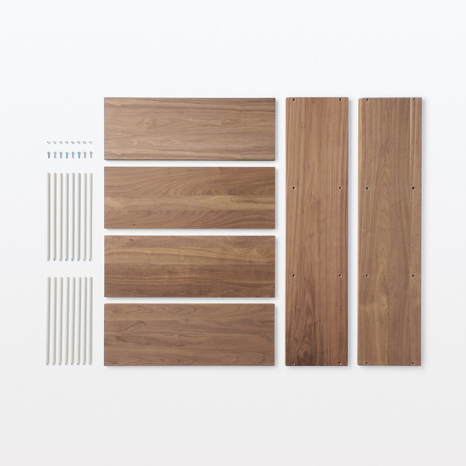 Walnut Shelving Unit - 3 Tier