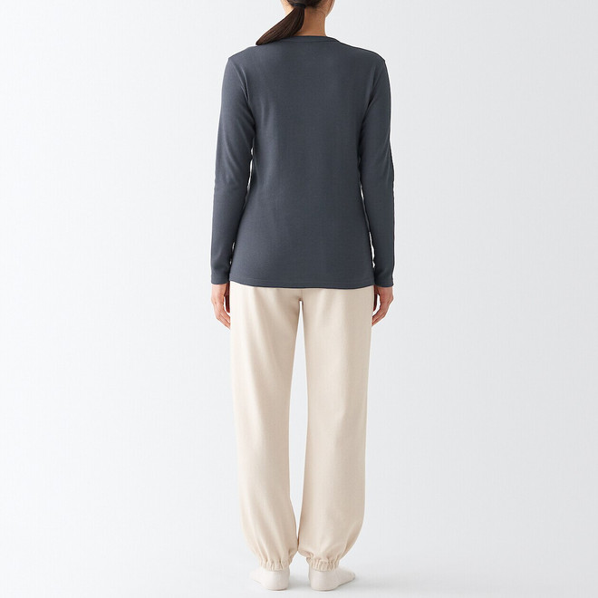 Women's Thick Cotton Crew Neck Long Sleeve T‐shirt AW22