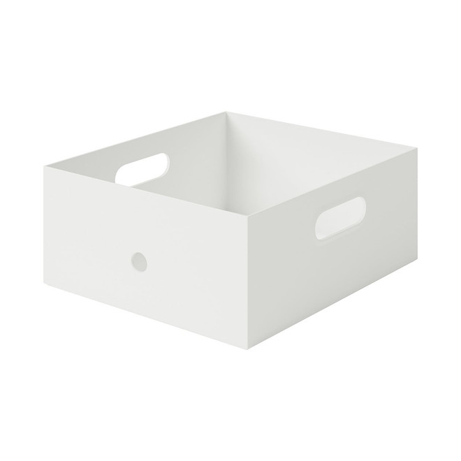 PP File Box White Grey 25x32x12cm