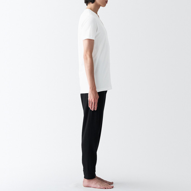 Men's Side Seamless jersey V neck T‐Shirt 23A