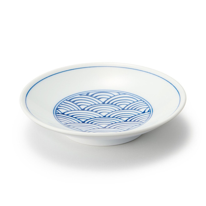 Hasami Ware Porcelain Plate‐ Wave