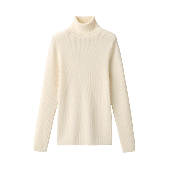 Women's Non‐Itchy Ribbed Turtle Neck Jumper 18267