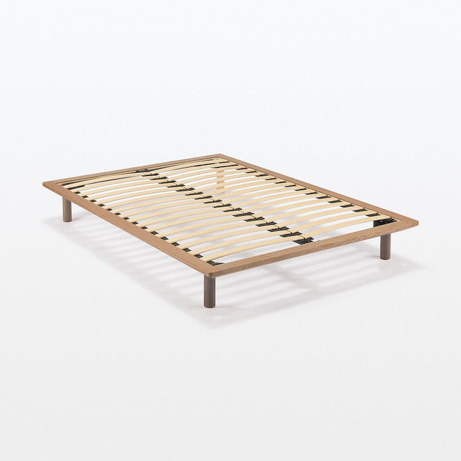 Large Double Platform Bed Frame ‐ Oak