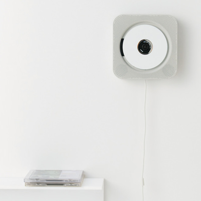 Wall mounted CD player with remote