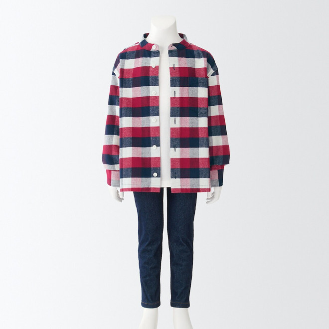 Flannel Stand collar shirt (4‐7 years)