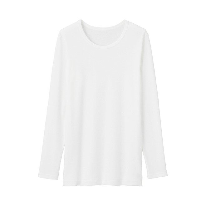 Warm Cotton and Wool Crew Neck Long Sleeve T‐Shirt 13706