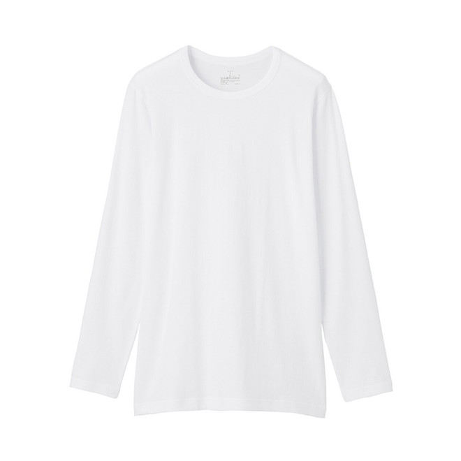 Heat generating cotton Crew neck L/S T‐shirt
