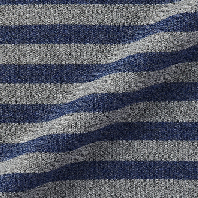 Heather Navy Stripe