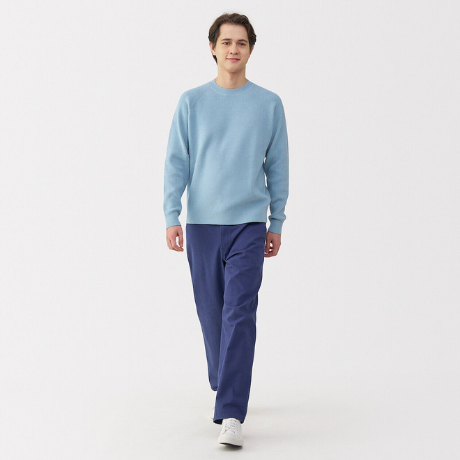 Men's Ribbed Crew Neck Jumper