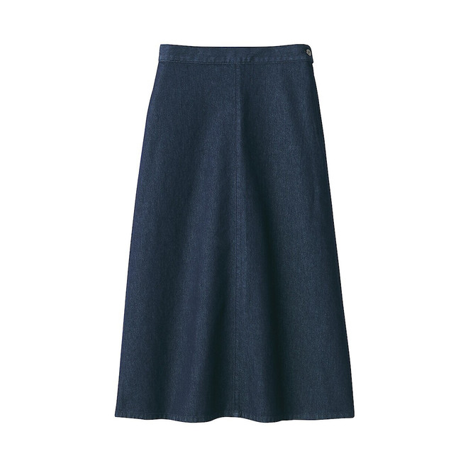 Women's Washi and Denim Skirt ‐ Dark Navy