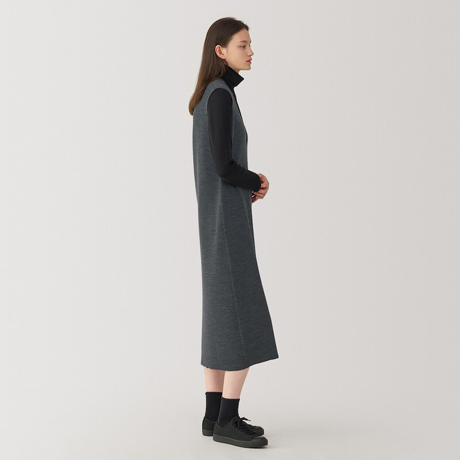 Women's Wool Blend Double‐Layer Knit Dress