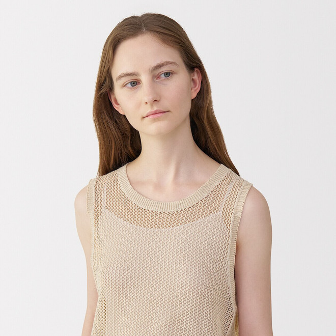 Women's Washi and Cotton Knitted Vest