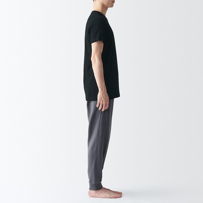 Men's Side Seamless Cotton Crew Neck T‐Shirt 2 Pack