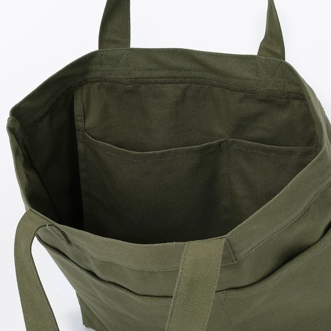 Cotton Canvas Wide Tote Bag