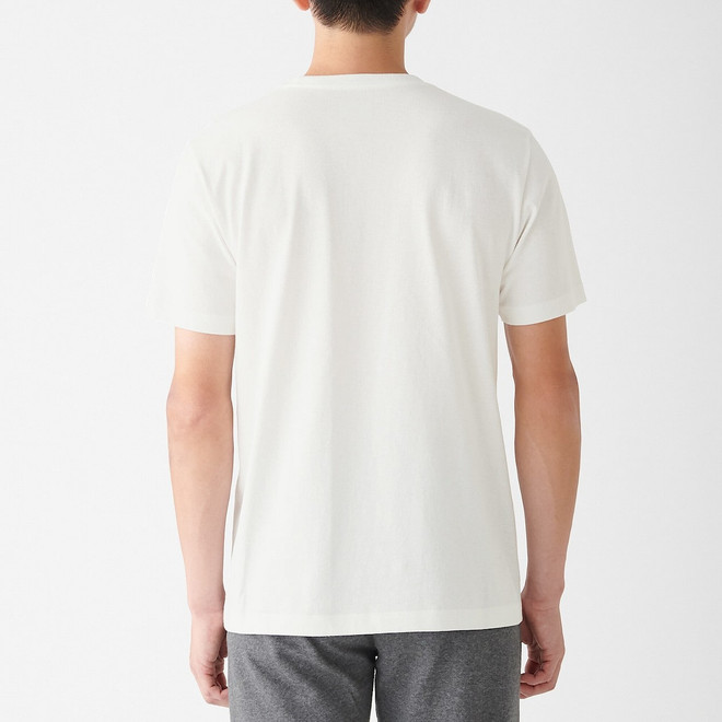Side Seamless Heavy Cotton Crew Neck T‐shirt