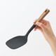 Silicone Turner & Spoon with Wooden Handle
