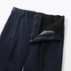 Men's Pleat Front Wide Leg Indigo Chinos