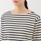 Women's Thick Cotton Boat Neck Long Sleeve T‐shirt