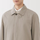 Men's Recycled Polyester Water‐Repellent Collar Coat.