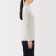 Women's Brushed Cotton Ribbed Mock Neck T‐shirt