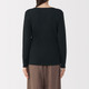 Women's Warm Cotton and Wool Crew Neck Long Sleeve T‐shirt