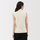 Women's Cotton and Cashmere Turtleneck Sleeveless T‐shirt