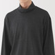 Men's Wool Blend Traditionally Knitted Mock Neck T‐shirt