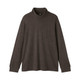 Men's Wool Blend Traditionally Knitted Mock Neck T‐shirt