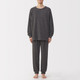 Men's Textured Fleece Long Sleeve Loungewear Set