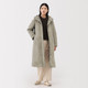 Women's Water‐Repellent Down Long Hooded Coat
