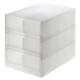 Translucent Stackable 6 Drawer Storage Unit - [26 x 37 cm] - Height 32.5 cm