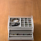 Stackable Acrylic 2 Drawer Box with Flip Top ‐ L