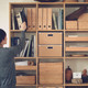 Oak Cube Shelving Unit - 5 Tier