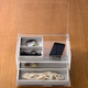 Stackable Acrylic 2 Drawer Box with Flip Top ‐ S